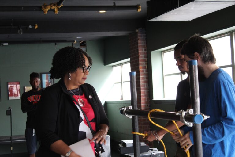 Mayor Yvonne Flowers from the City of Poughkeepsie visits ETCA Classroom, August 2025